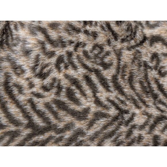 NWT Chico's Faux Fur Garbo Animal Print Cropped Jacket Coat Shrug Size 1 - Picture 7 of 8